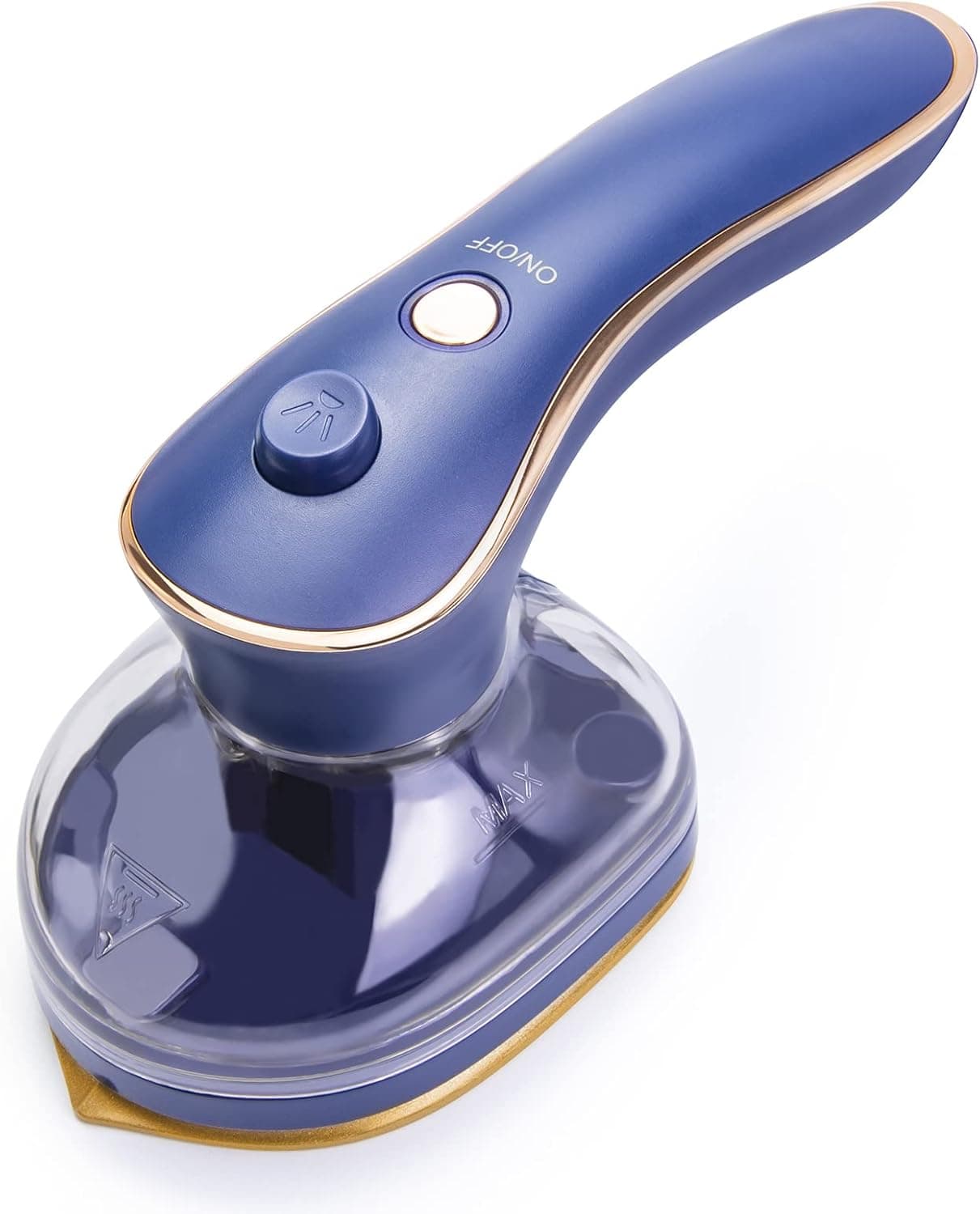 DEMEYATH Steam Iron Clothes Wrinkle Remover Mini Handheld Portable Household Garment Steamer for Clothing for Home Dorm Outdoor Travel (Blue)