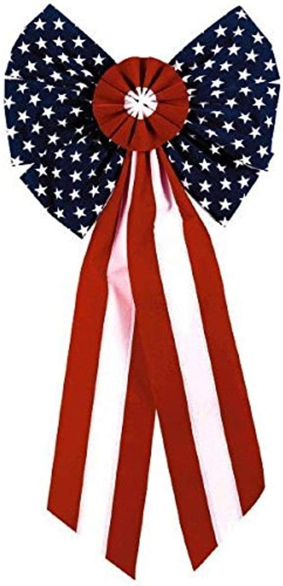 amscan American Flag Six-Loop Bow Party Supplies, 28" x 14", Multicolor