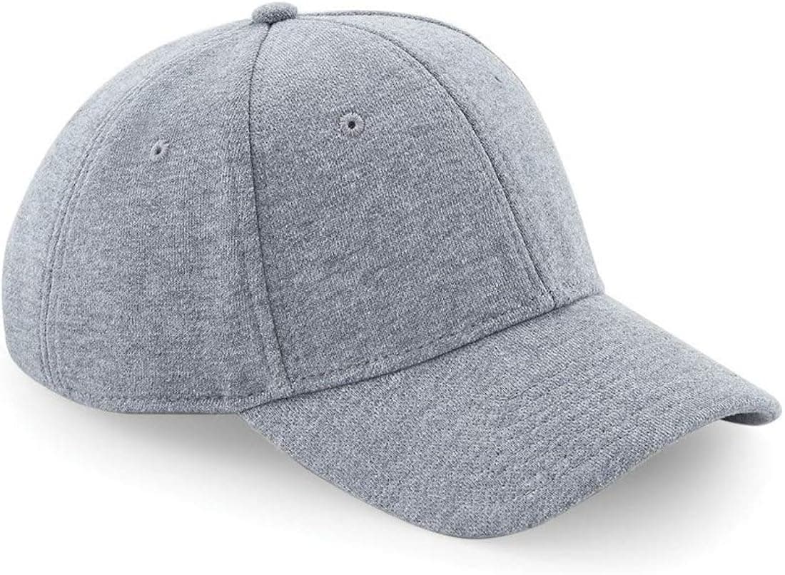 Beechfield® Unisex Jersey Athleisure Baseball Cap (One Size) (Heather Gray)