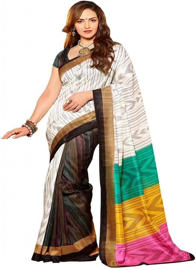 Vipul Women's Bhagalpuri Silk Saree
