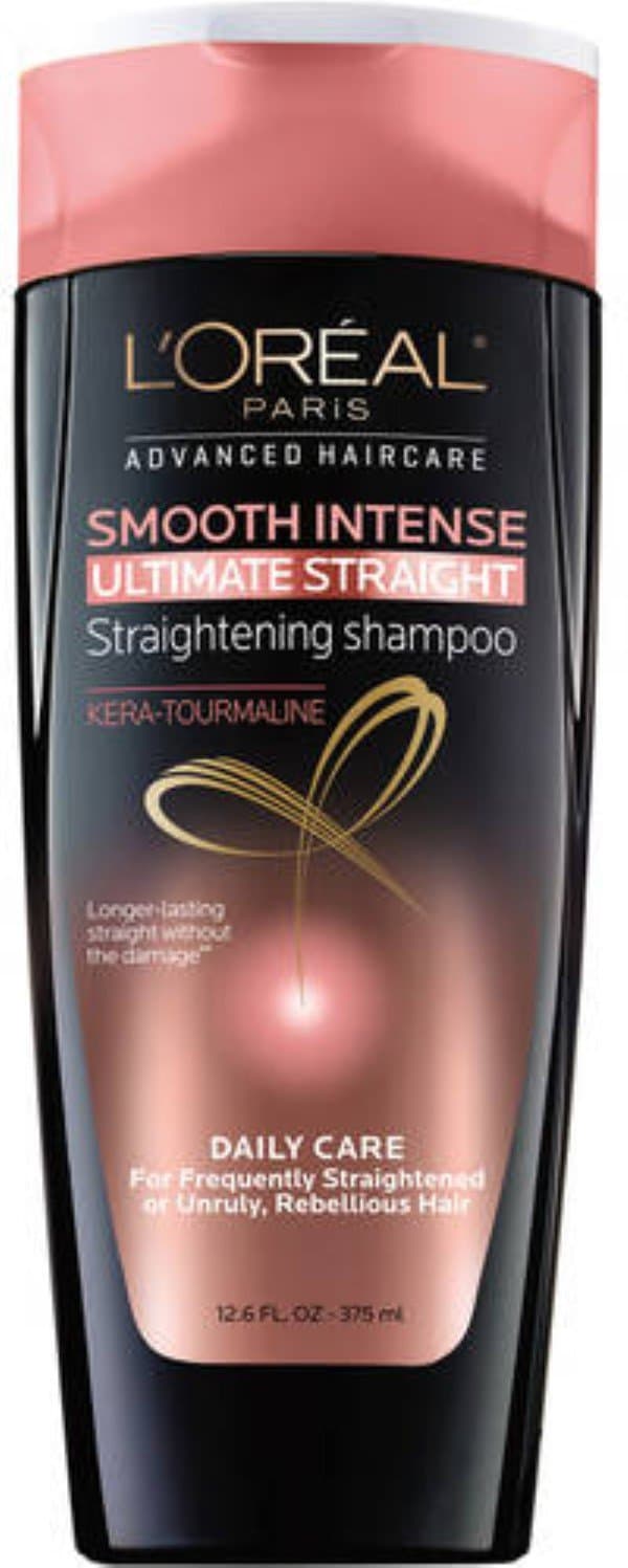 L'Oreal Paris Advanced Haircare Smooth Intense Ultimate Straight Straightening Shampoo 12.6 oz (Pack of 8)
