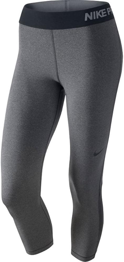 Nike Women's Pro Cool Capris, Dark Grey/Heather/Black, LG
