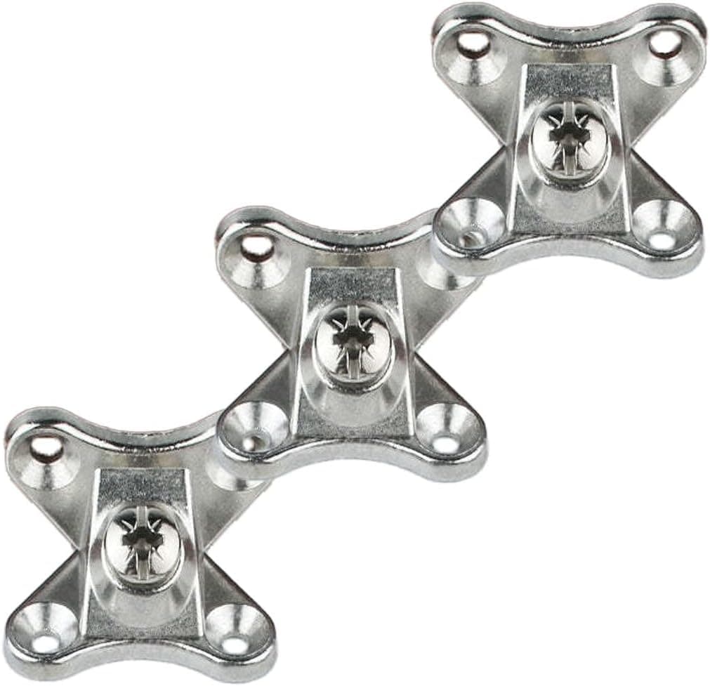 Removable Corner Brace, Right Angle L Shape Support Connector Bracket, Removable Corner Code Perfect for Wood and Your Furniture (Stainless Steel, 10)