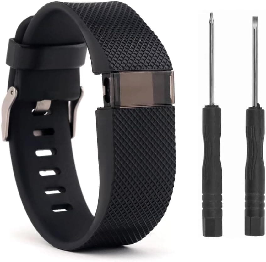 VAN-LUCKY Silicon Replacement Bands Strap Bracelet Wristband for Fitbit Charge HR Band Accessories Large (NOT fit Fitbit Charge, Fitbit Charge 2)