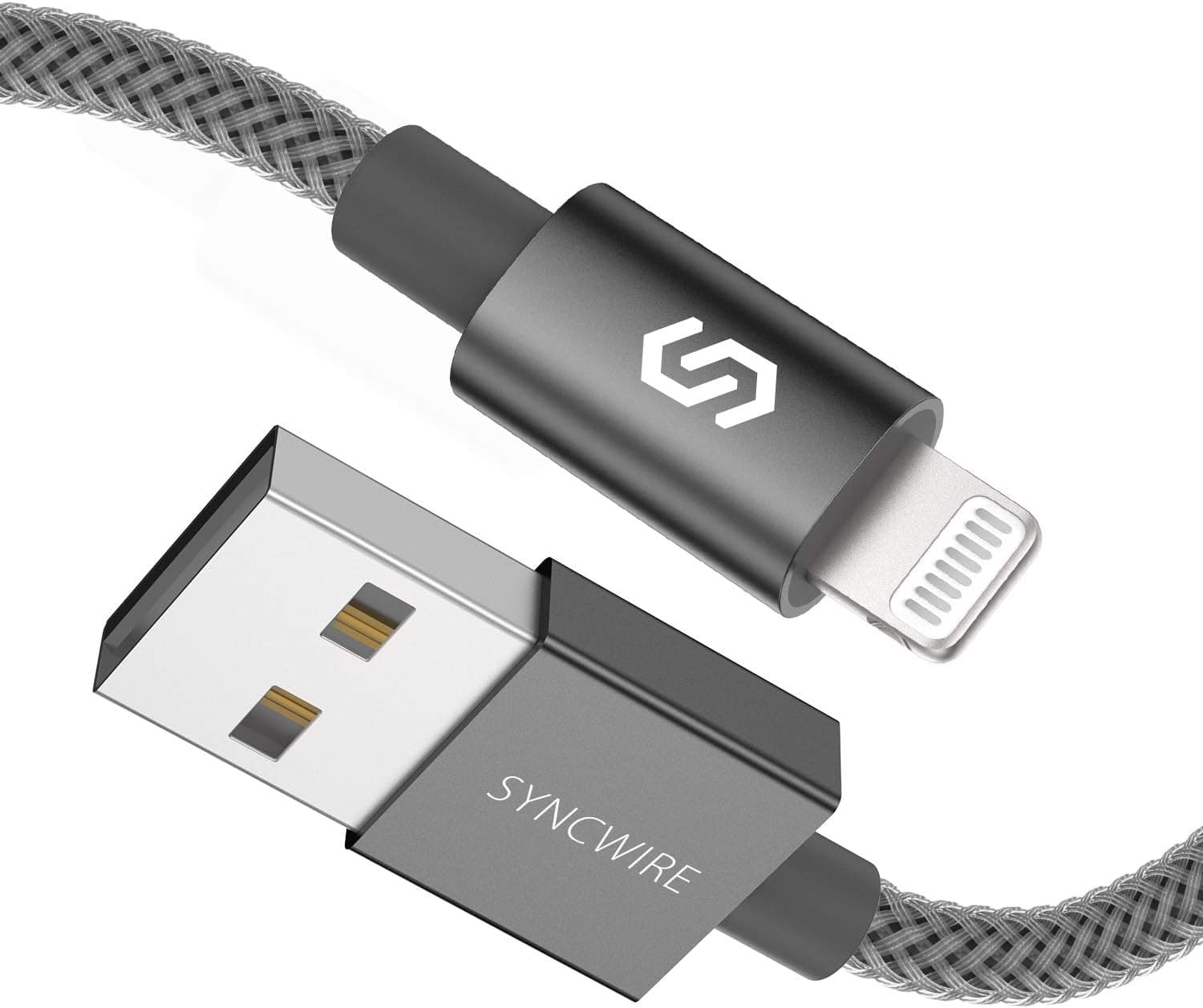 Syncwire iPhone Charger Lightning Cable - 3ft/1M [Upgraded Apple C89 Mfi Certified] Ultra-Durable iPhone USB Cable Apple Charger Cord for iPhone 12 11 XS Max XR X 8 Plus 7 6S 6 Plus SE 5, iPad iPod