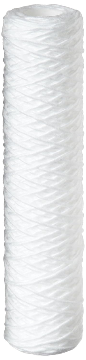 Pentair Pentek CW-50 Sediment Water Filter, 10-Inch, Under Sink Polypropylene String-Wound Filter Cartridge, 10" x 2.5", 50 Micron