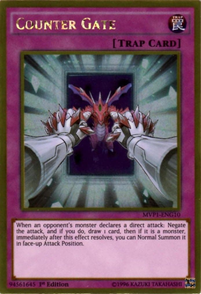 YU-GI-OH! - Counter Gate (MVP1-ENG10) - The Dark Side of Dimensions Movie Pack Gold Edition - 1st Edition - Gold Rare