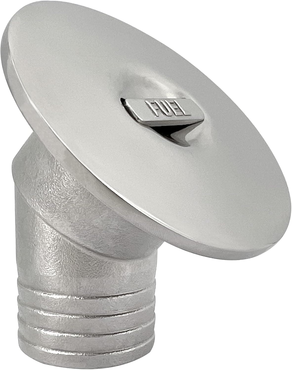 ISURE MARINE 1-1/2"(38mm) Boat Gas/Fuel/Water/Waste/Diesel Deck Fill/Filler Cap Keyless Angled Neck Marine Mirror- Polished 316 Stainless Steel Hardware for Boat Yacht Caravan