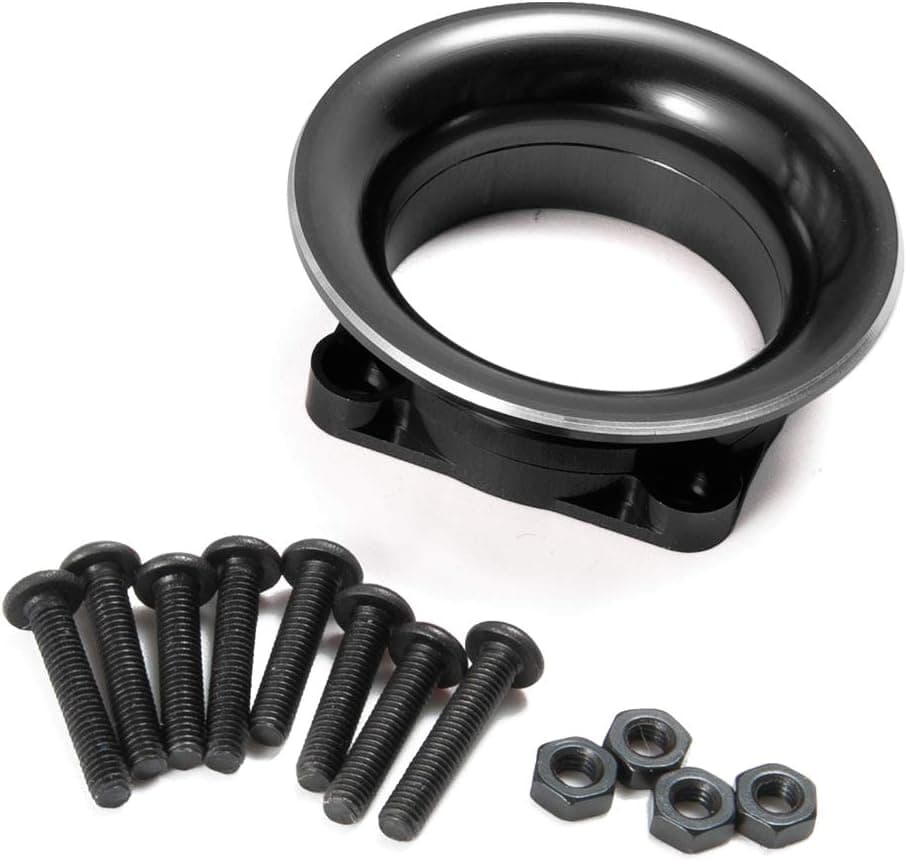 Metal Fan Cover Kit Air Inlet Channel for 1/10 RC Sakura D4 Drift Car Model Racing Car, Black