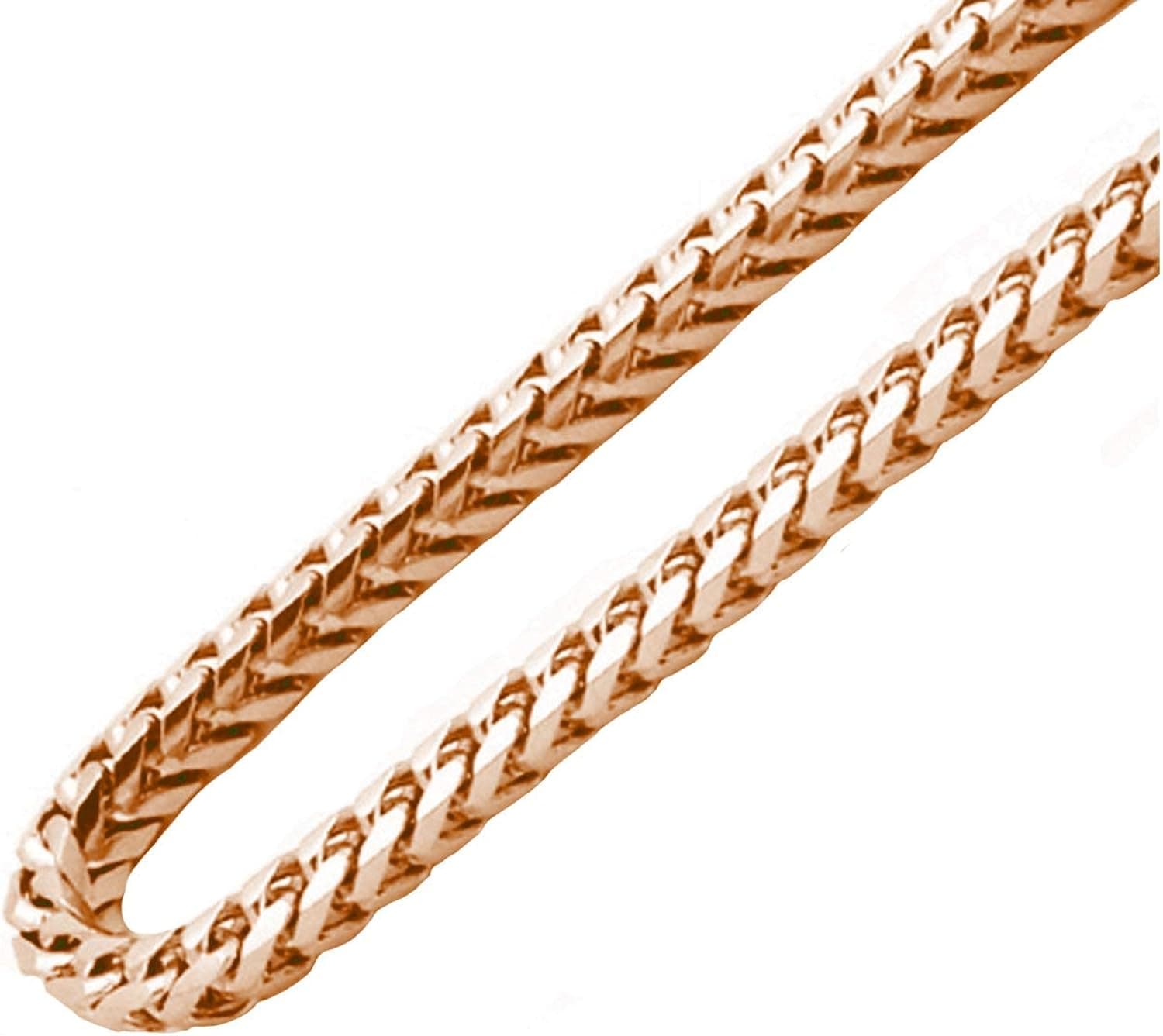 PORI JEWELERS Sterling Silver Italian 2.5MM Solid Franco Square Box Link Chain Necklace - Multiple Colors & Sizes Available - Made in Italy