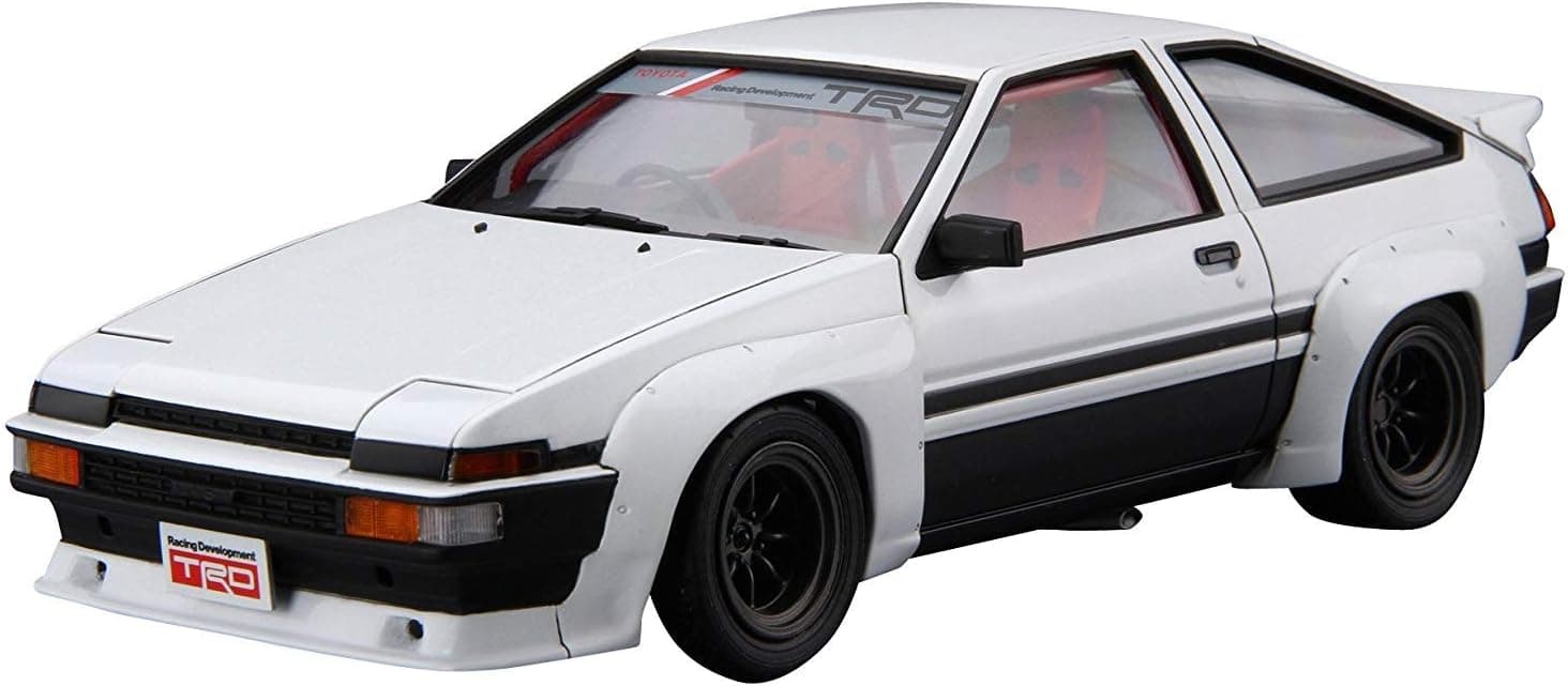 Aoshima 1/24 Scale Tuned Car No.29 TRD AE86 Trueno N2 '85(Toyota) Model Kit(Japan Import) - Plastic Model Building Kit # 53607