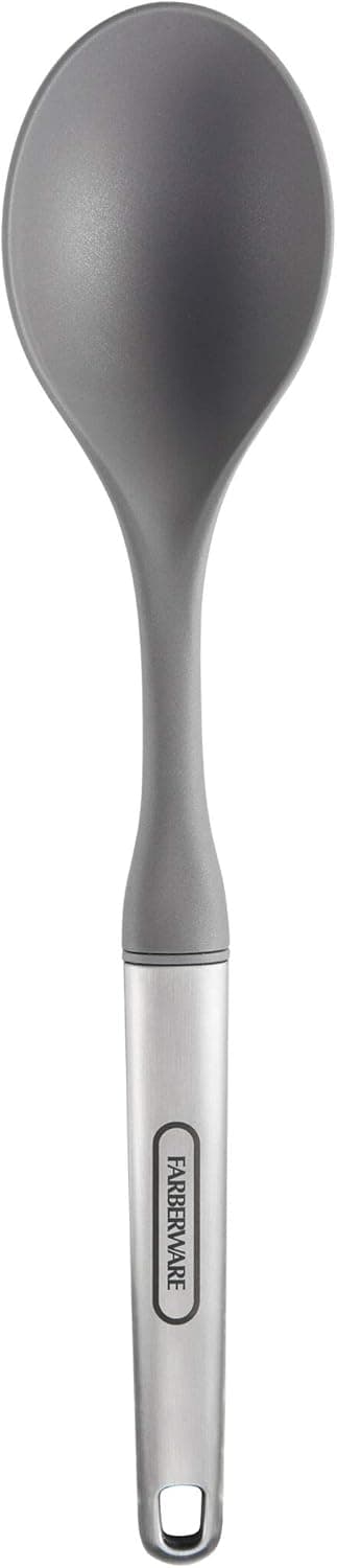 Farberware Professional Stainless Steel Soft Basting Spoon, 13.58-Inch, Gray