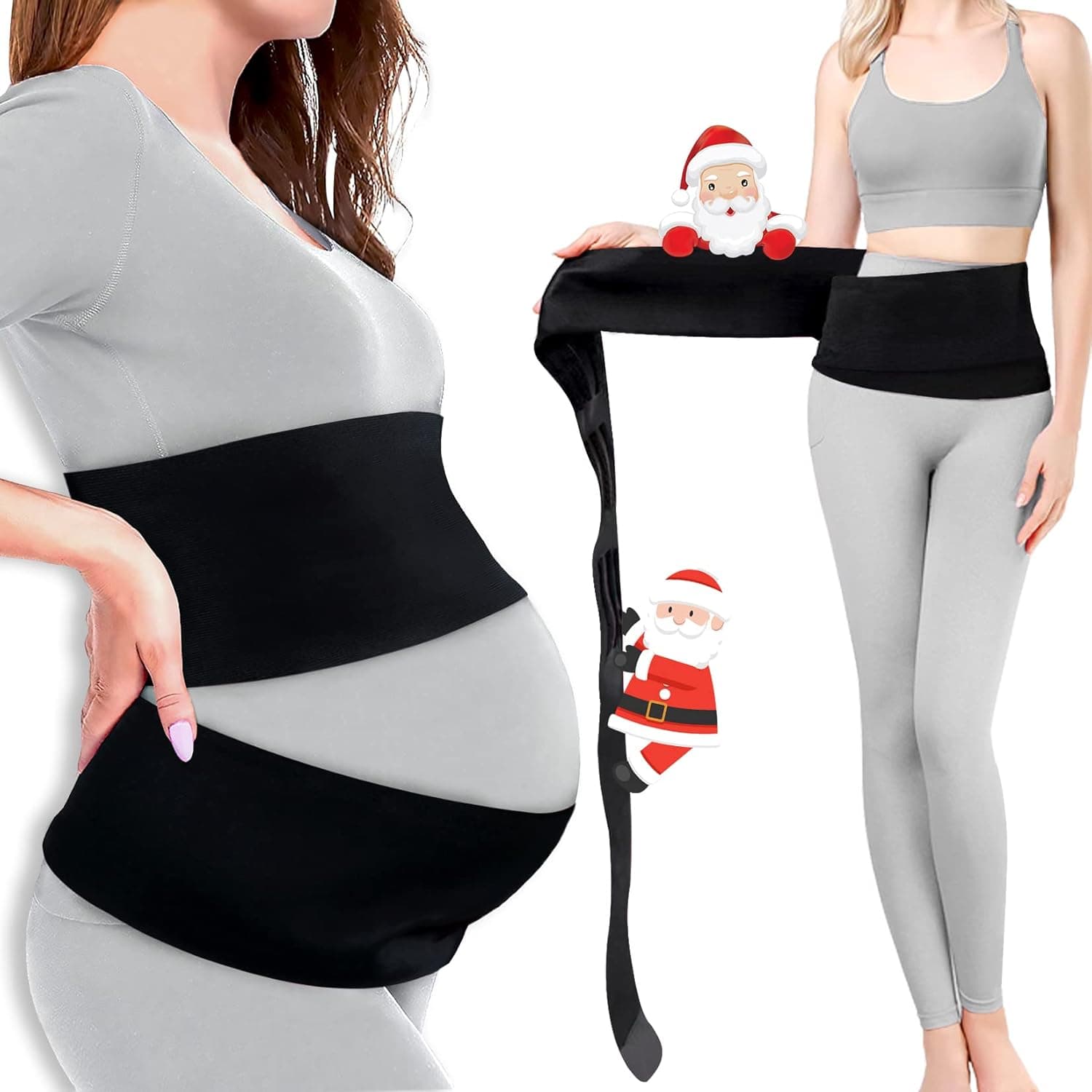 Maternity Belt and Postpartum Waist Trainer for Women - 2 in 1 Multipurpose Waist Wrap for Pregnancy and Postpartum Belly Band, 5M Adjustable Pregnancy Belly Support Band for Back and Pelvis Support