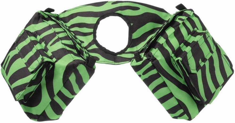 Tough-1 Wild Insulated Horn Bag Lime Zebra