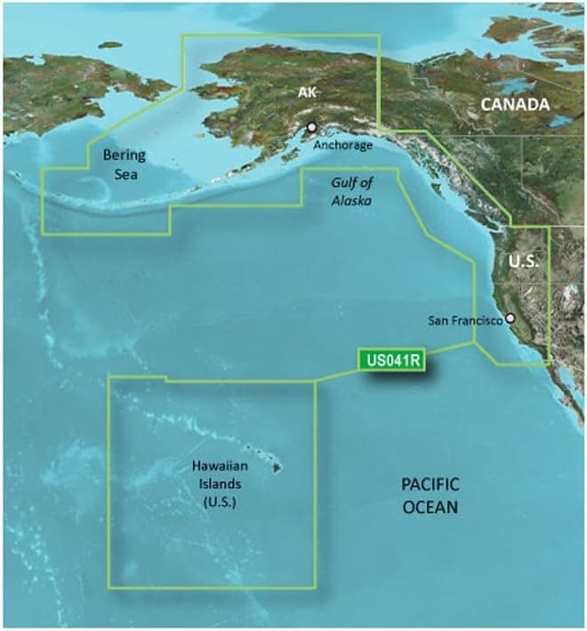 Garmin BlueChart g2 - HUS041R - US West Data Card February 2014 Revision (35808)