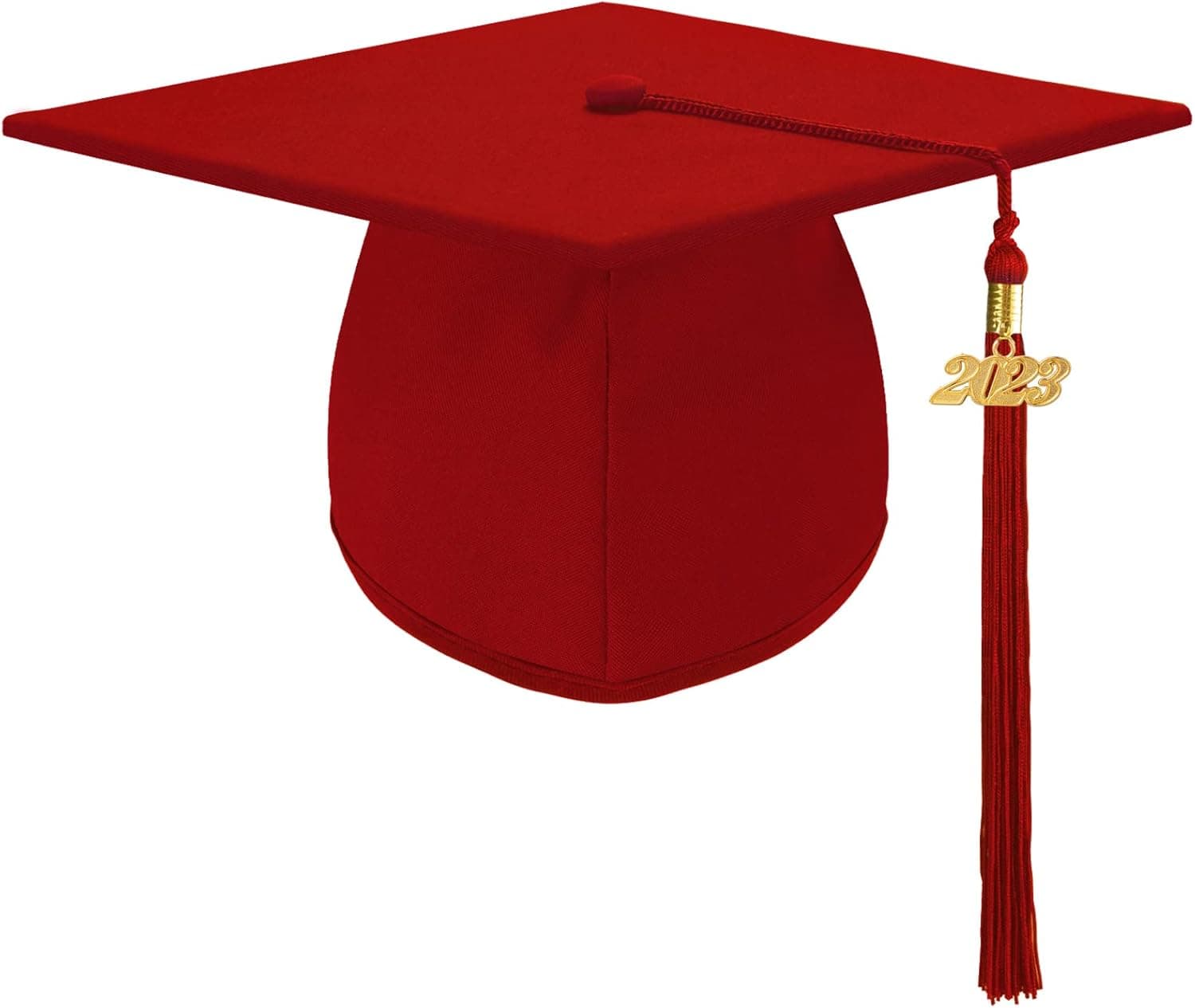 Dlala Unisex Adult Matte Graduation Cap with Tassel for High School and Bachelor