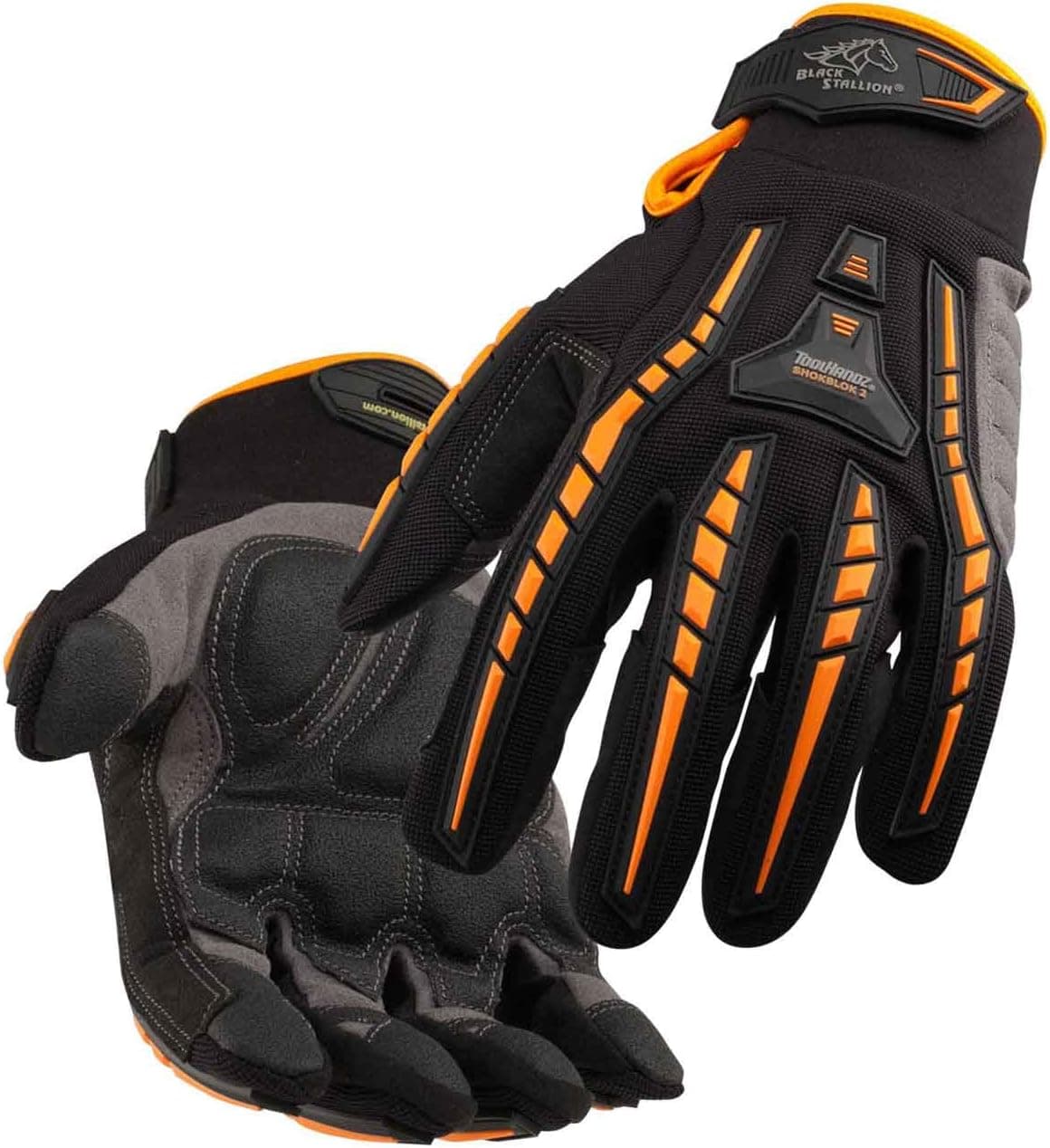 BLACK STALLION ToolHandz Anti-Vibration Leather Mechanic's Gloves GX100 - 2XL