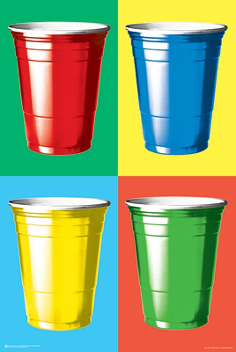 Posterservice Party Cups Colors Poster