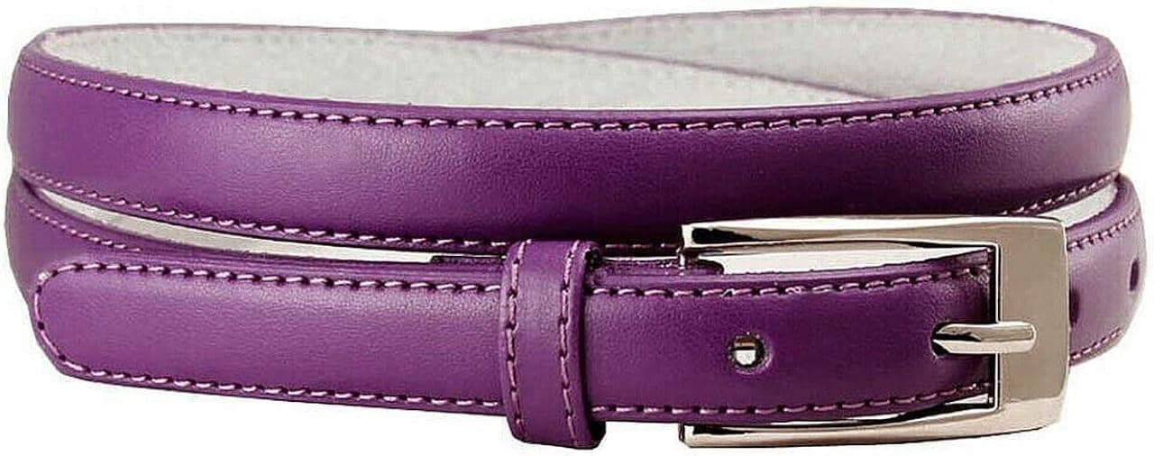Women's Dress Skinny Belts Fashion Waist Belt Genuine Leather Belt 3/4"(19mm) wide