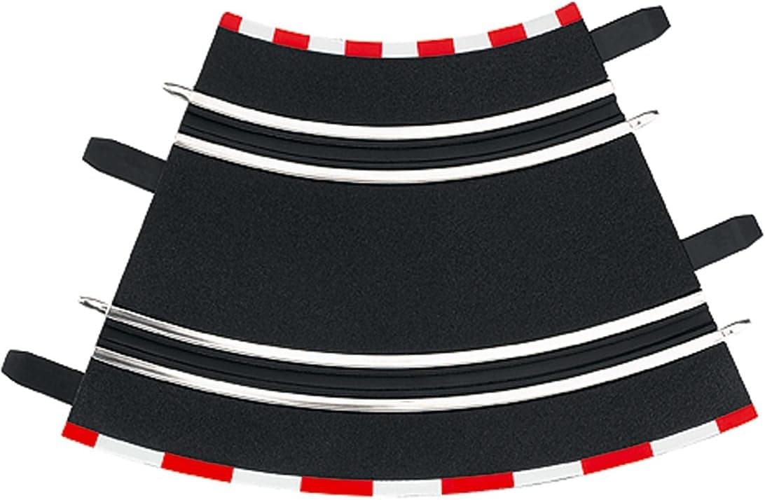 Carrera 61611 1/45 Curve Track Section Part for Use with GO!!! and Digital 143 - Pack of 4