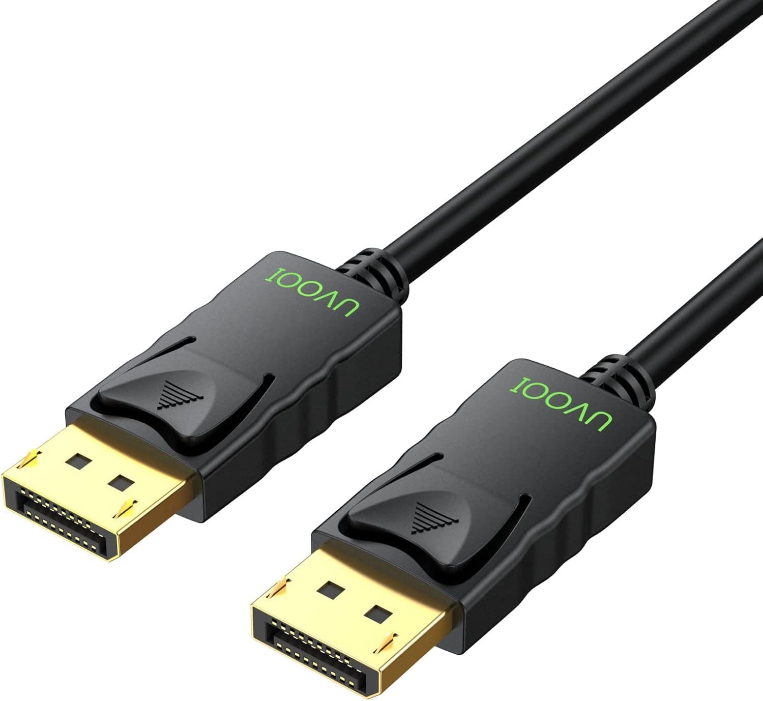 4K DisplayPort to DisplayPort Cable 6FT, UVOOI DisplayPort DP 1.2 Cable Cord [4K@60Hz, 2K@165Hz/144Hz] Compatible with Laptop PC TV Gaming Monitor