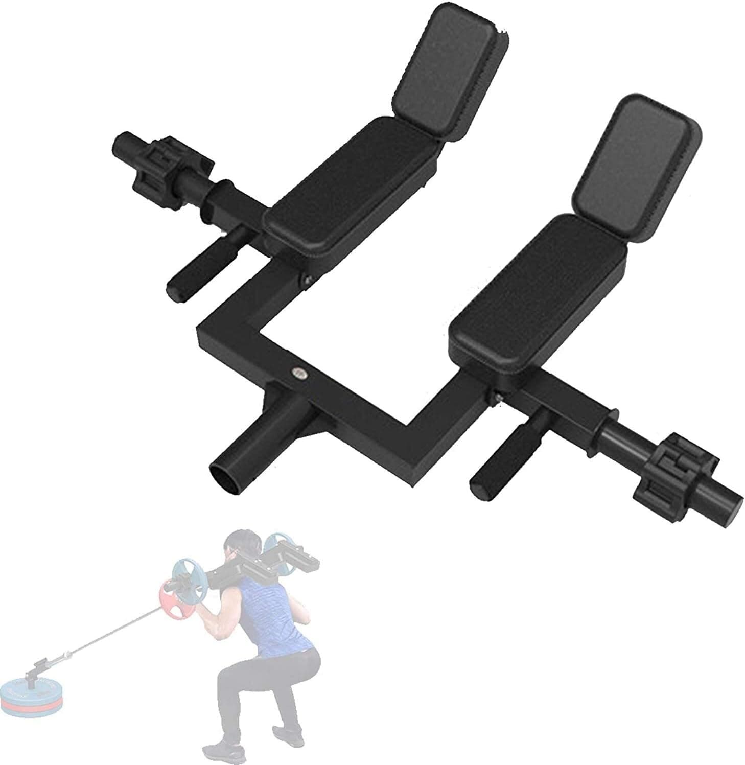 CLTWYZ Heavy Shoulder Press Landmine Handle for Squat Push Grip, Home Multi Purpose Landmine Attachment for Olympic Barbell 2" Bar Rows & Lateral Raises