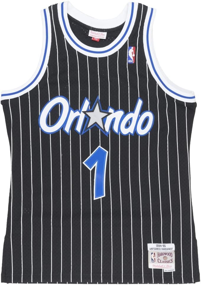 Penny Hardaway Orlando Magic Mitchell and Ness Men's Black Throwback Jesey