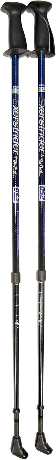 Exerstrider by Tom Rutlin OS2 Blue 2-Piece telescoping Total Body Walking Poles