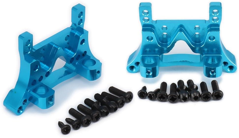 for 1/18 Wltoys A959 Front/Rear Shock Tower Absorber Board A969 A979 K929 Metal RC Model Car Upgrades Parts(Blue)