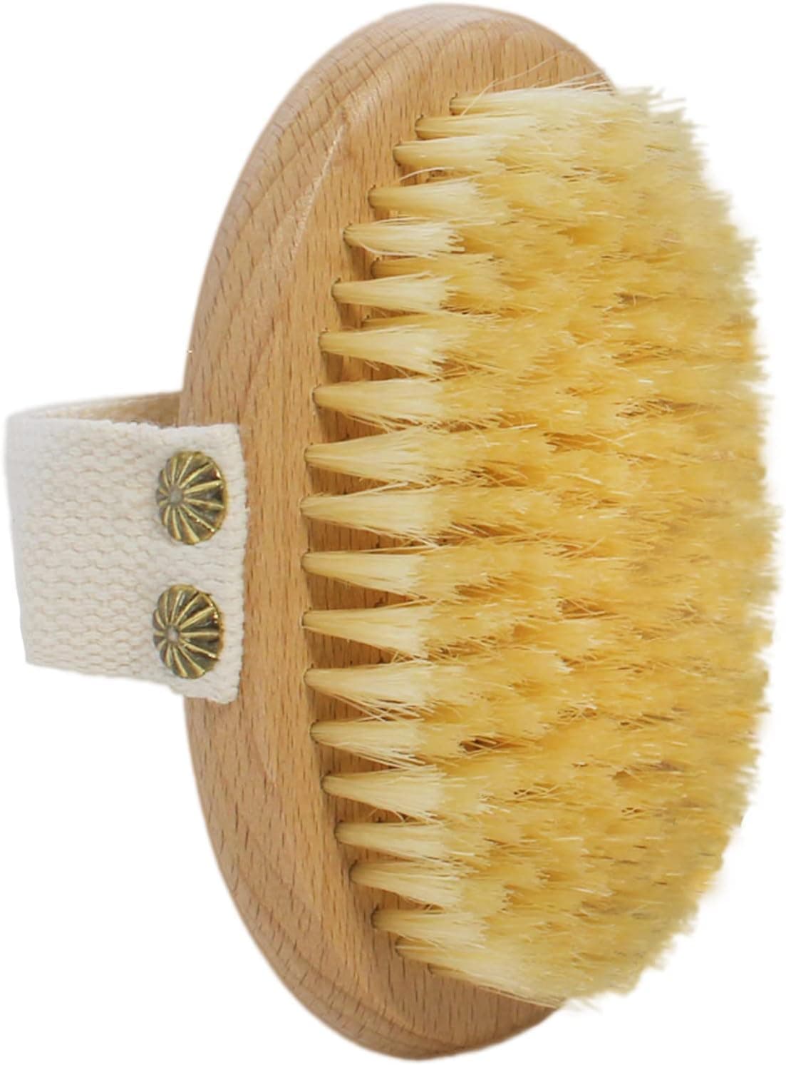 ICANdOIT-Medium Strength Dry Body Brush for Skin,Natural Boar Bristles Exfoliating Brush for Cellulite&Lymphatic Massage,Improve Circulation,Stop Ingrown Hairs,Reduce Acne,Gift for Men or Women