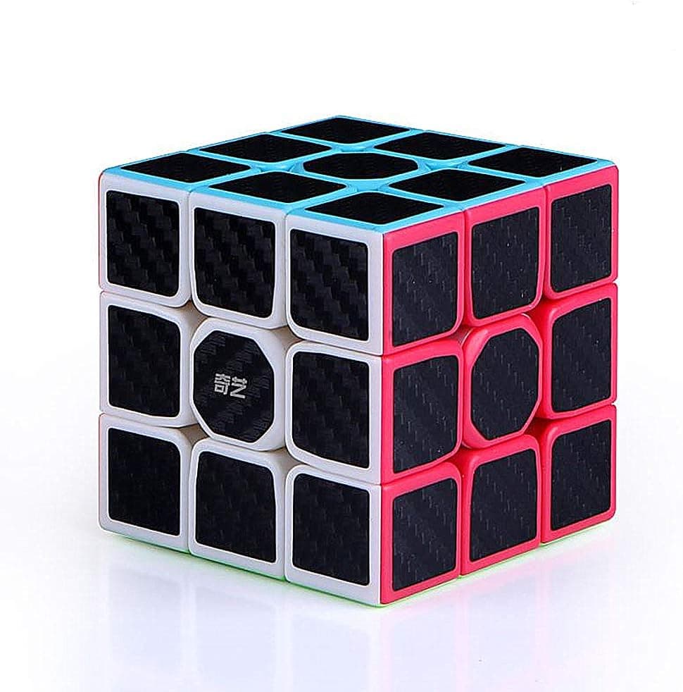 LiangCuber QY Toys Warrior W 3x3 Speed Cube Carbon Fiber 3x3 Puzzle Cube Warrior W Updated Version Magic Cubes