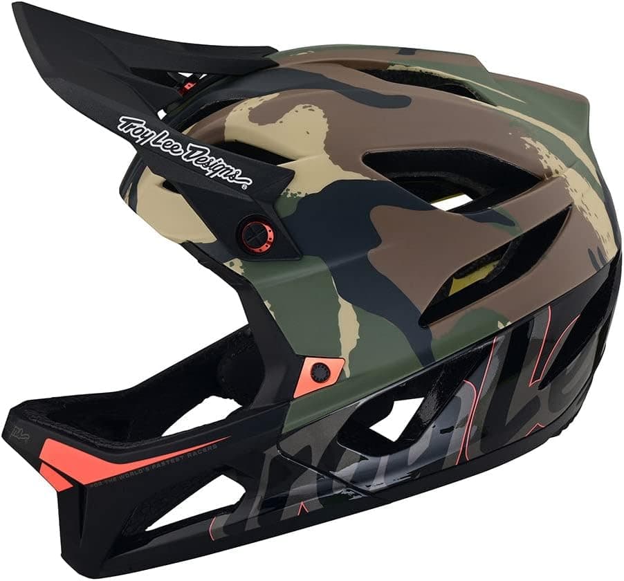 Troy Lee Designs Stage Full Face Mountain Bike Helmet for Max Ventilation Lightweight MIPS EPP EPS Racing Downhill DH BMX MTB - Adult Men Women