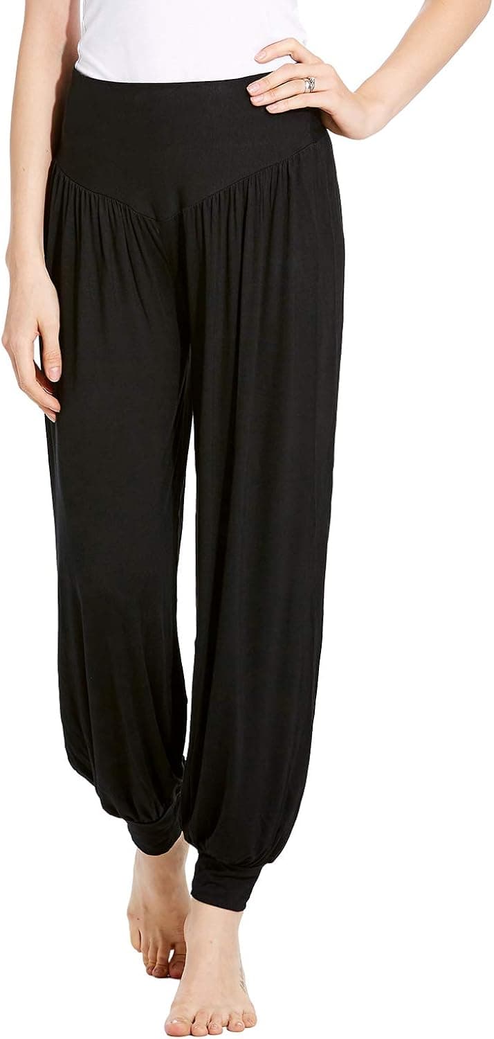 Hoter Women's Yoga Harem Pants Soft Modal Elastic Fitness Loose Casual Lounge Yoga Pants Plus Size