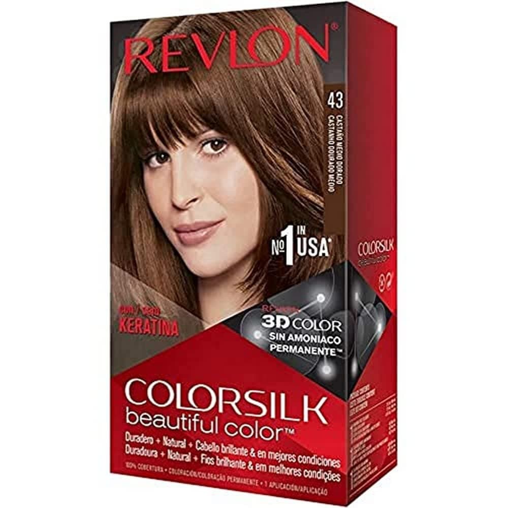 Revlon Colorsilk Hair Color, Medium Golden Brown [43] 1 ea