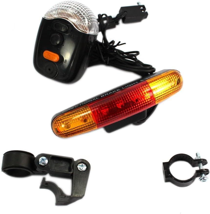Super Bright Bike Turn Signal Brake 7-led Light Bicycle Cornering Lamp Lighting Turning Horn Component