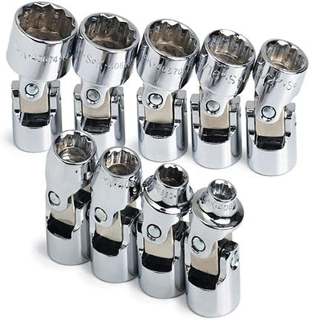 SK 4609 9 Piece 3/8-Inch Drive 12 Point Flex 1/4-Inch to 3/4-Inch Standard Socket Set