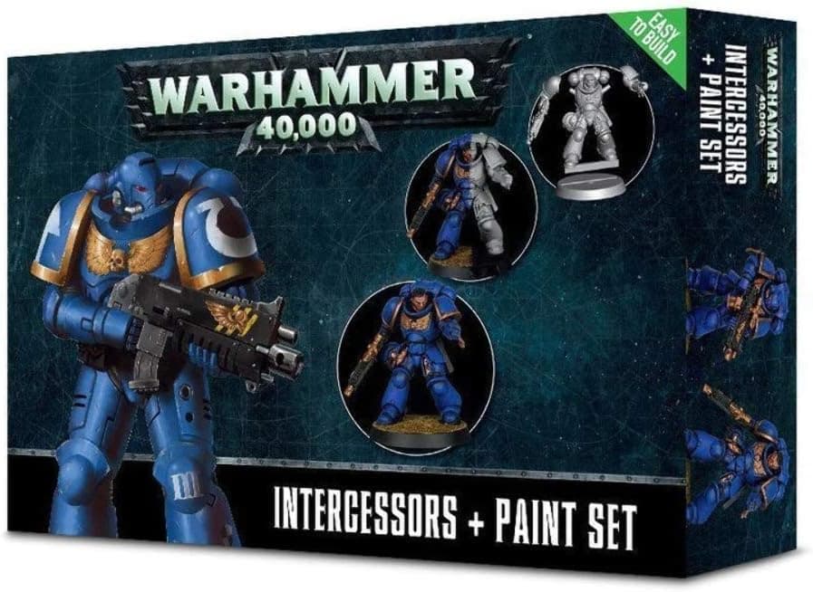 Games Workshop Warhammer 40,000 Intercessors + Paint Set