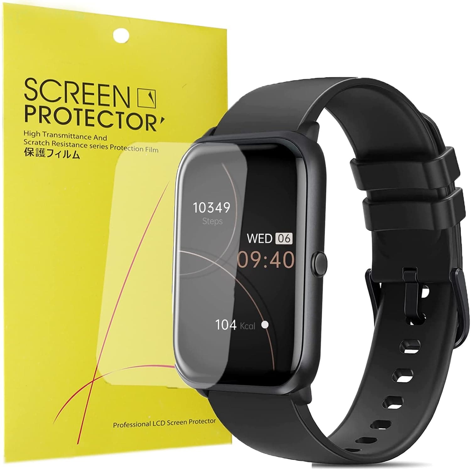 Compatible for MorePro H86 Screen Protector, [6 Pack] Lamshaw Premium High Definition Ultra HD Film Compatible for MorePro H86 Fitness Tracker/FITVII H86 Fitness Tracker 1.57'' (6 Pack)