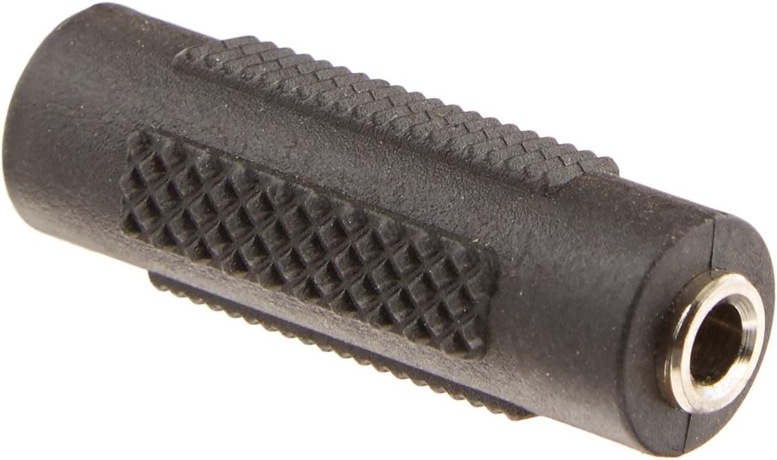 Seismic Audio - SAPT120 - 1/8" Female to 1/8" Female Coupler (Black & Silver)