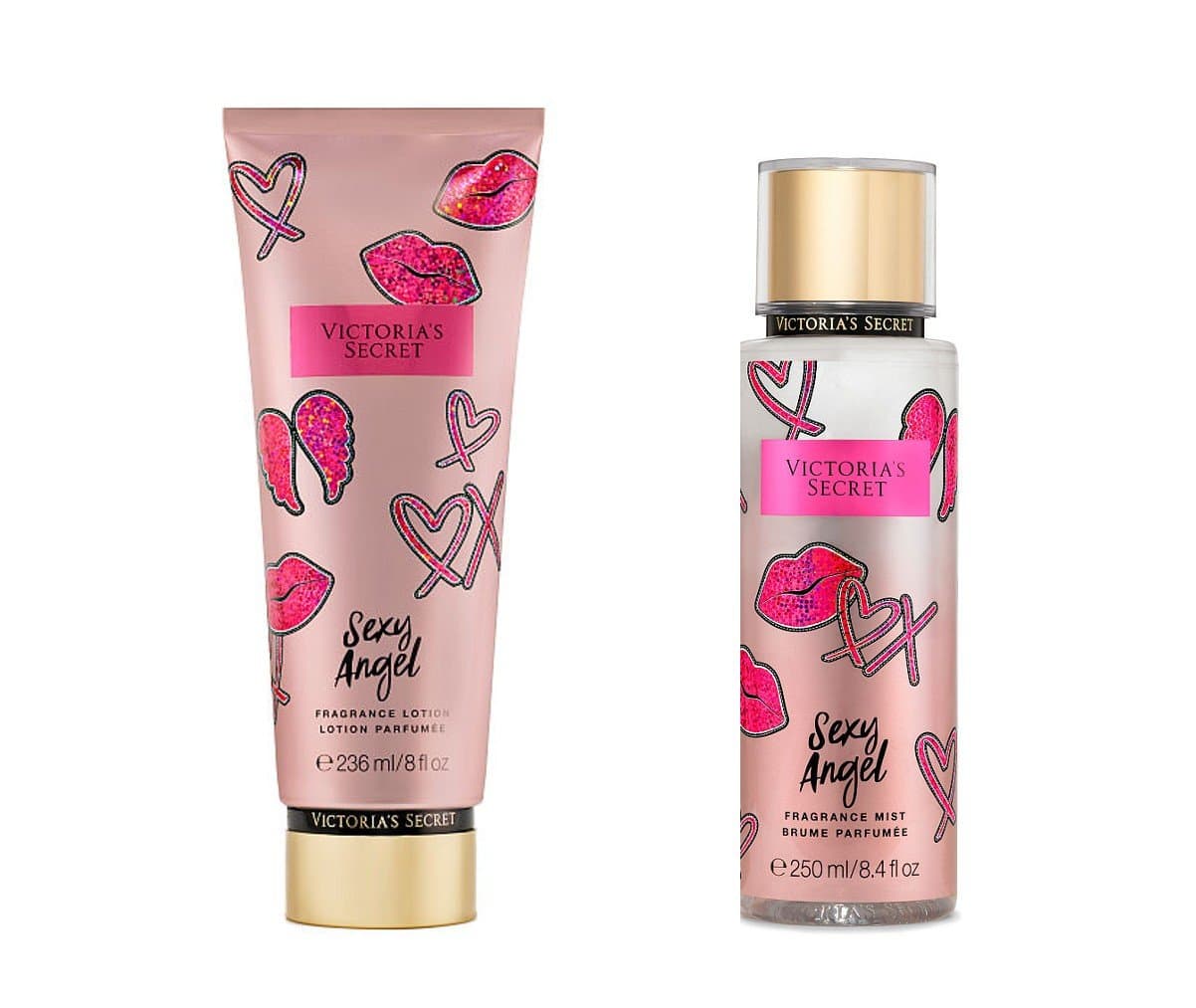 Victoria's Secret Showtime Body Mist & Lotion Set, SEXY ANGEL 2 Pc Set