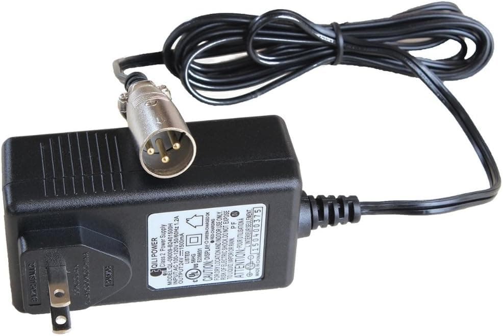 Lotfancy 24V 1.5A 1500mA Electric Bike Motor Scooter Battery Charger Power Supply Adapter For Go-Go Go-Chair,eZip 4.0 400 500 750 900 ,Shoprider mobility,Schwinn NEW FRONTIER,MISSILE FS,FLY FS