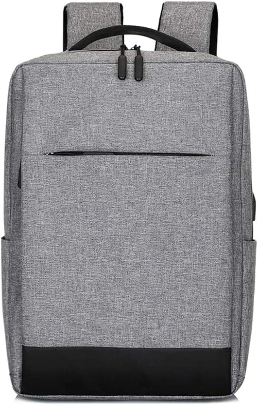 Laptop Backpack, Business Travel Computer Bag for Women and Men, Water Resistant College School Bookbag with USB Charging Port Fits 15.6 inch Laptop & Notebook. (Grey)