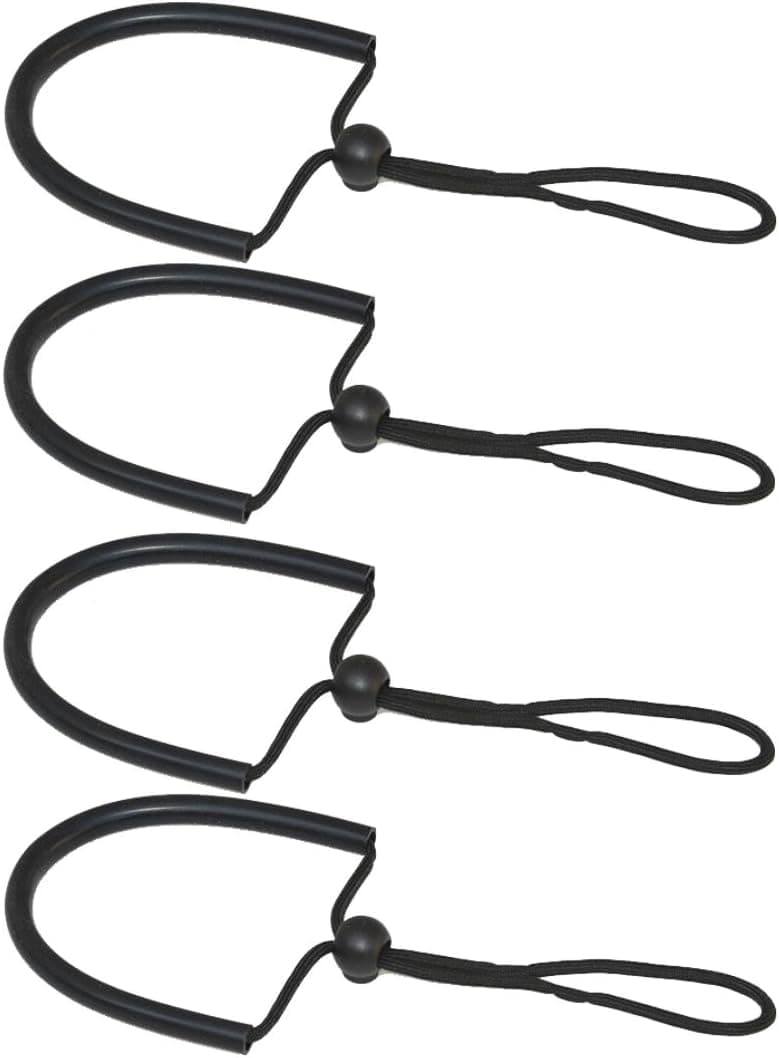 TONELIFE (Pack of 4 Locking Wrist Lanyard Bracelet Safe Straps Paracord Safety Rope Torches Cable for or Connect Scuba Diving Lights,Camera,BCD,Speargun etc,Waterproof Camera Float Hand Lanyard,Wrist