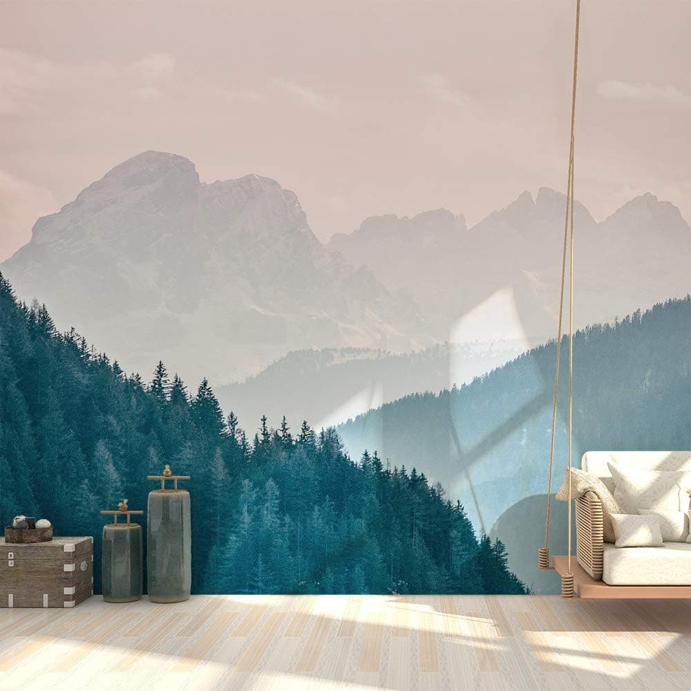 SIGNFORD Wall Mural Magnificent Mountain View Removable Wallpaper Wall Sticker for Bedroom Living Room - 66x96 inches
