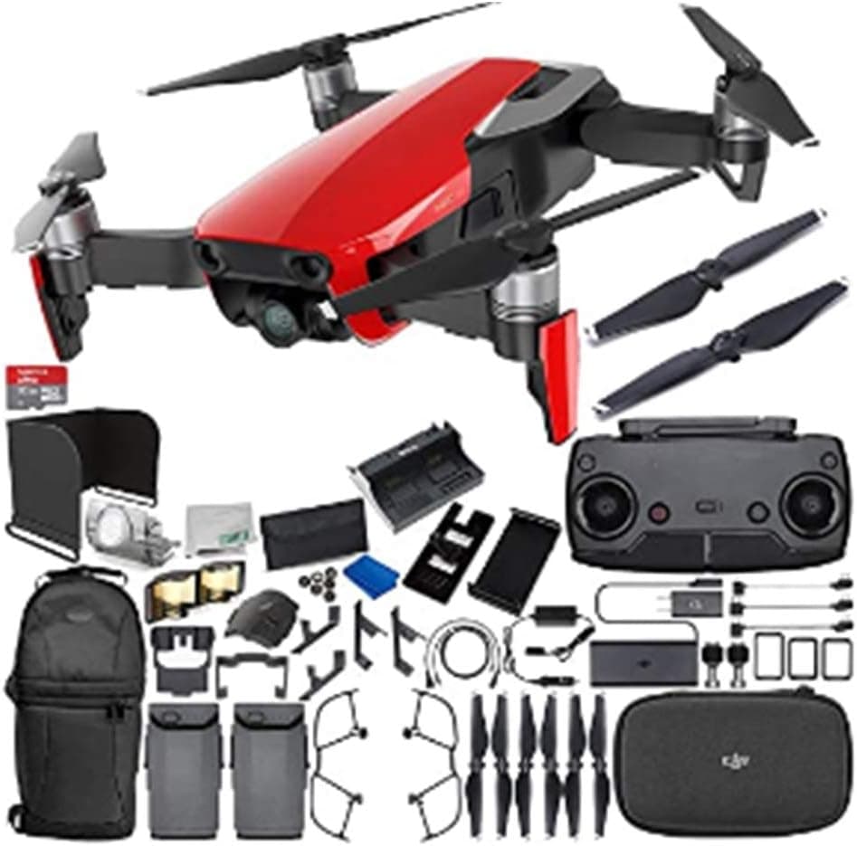 DJI Mavic Air Drone Quadcopter (Flame Red) 2-Battery Ultimate Bundle
