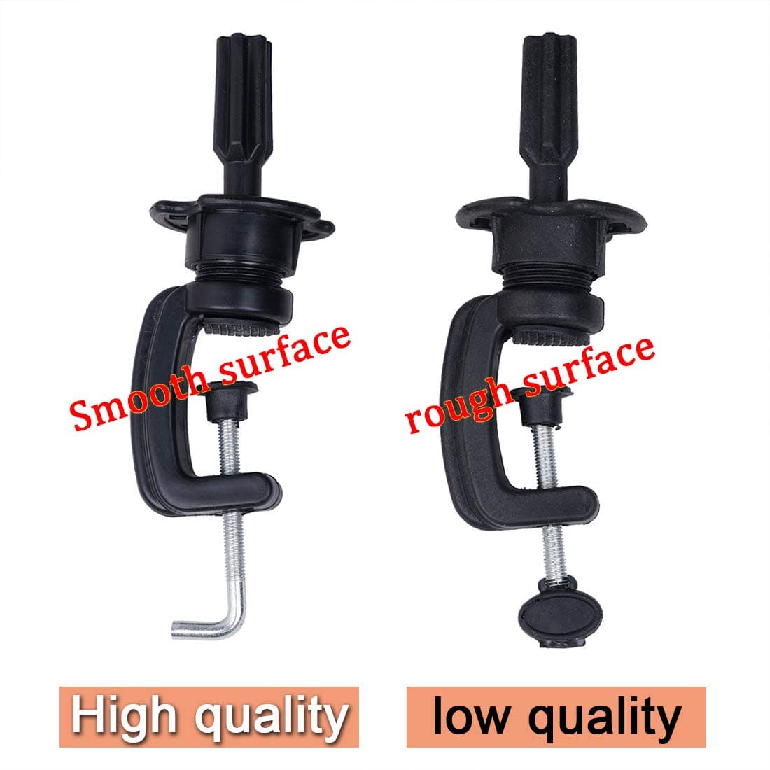Wig Mannequin Head Stand, wig head stand,Cosmetology Manikin Holding Clamp/Stand 2 packs (black)