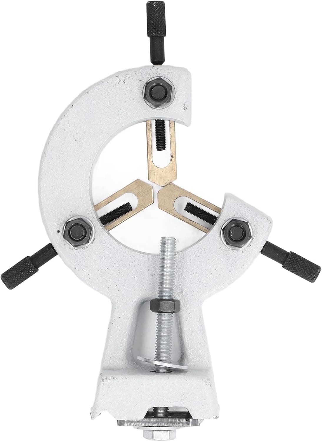 Wood Lathe Steady Rest, Professional Woodturning Steady Rest, Cast Iron Metal Lathe Stabilizer for WM‑210, for 8in x 16in Mini Lathe Machine Center Frame, Tool Holder