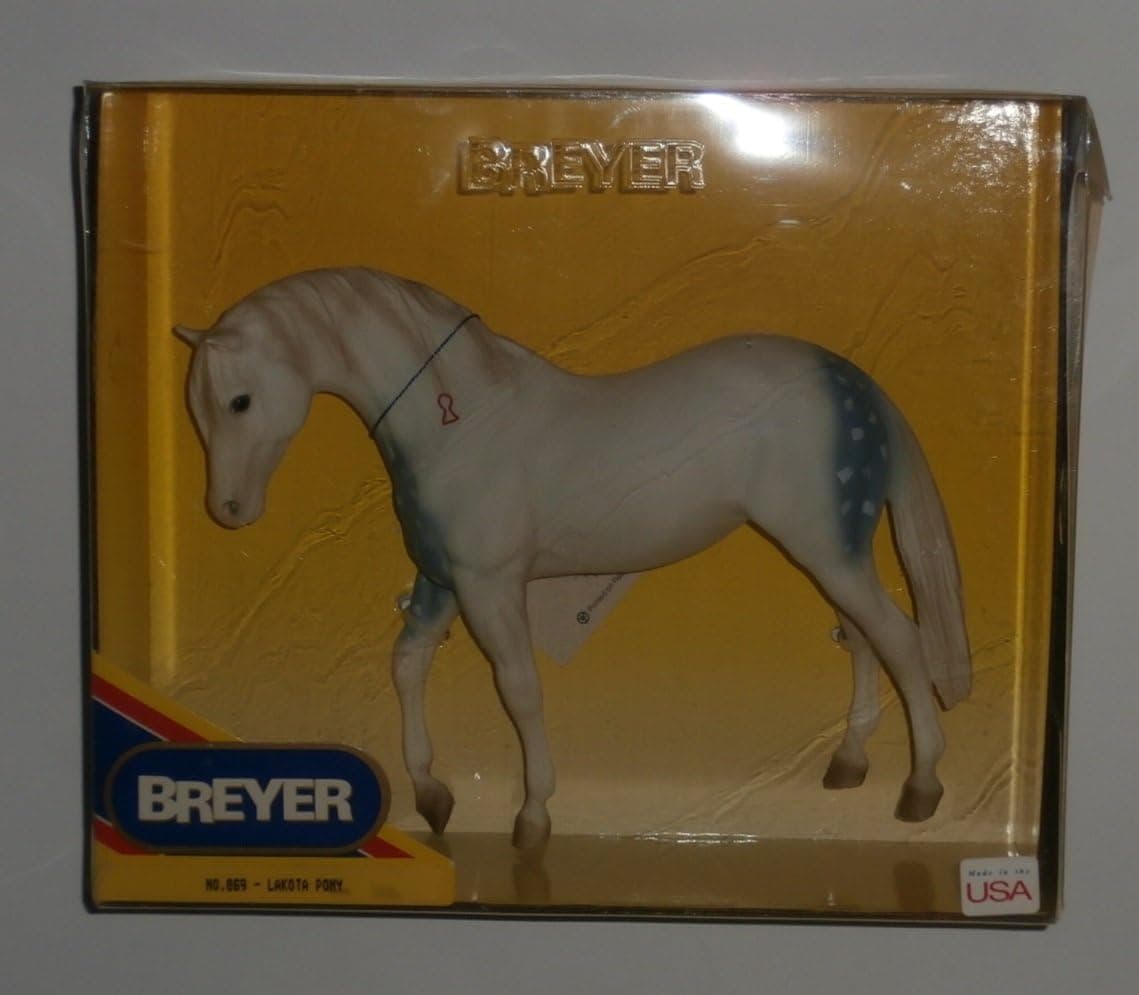 Breyer Horse Lakota Pony #869 Version: Red Keyhole Shape on Neck