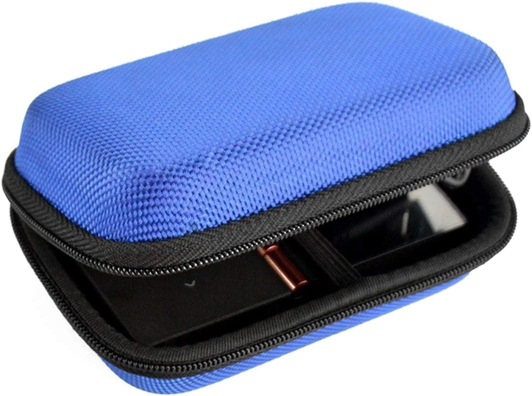 Geekria UltraShell Media Player Case Compatible with FiiO M3 X1 X3 X5 X7 Player and More, Protective Hard Shell Travel Carrying Bag with Room for Accessories (Blue)