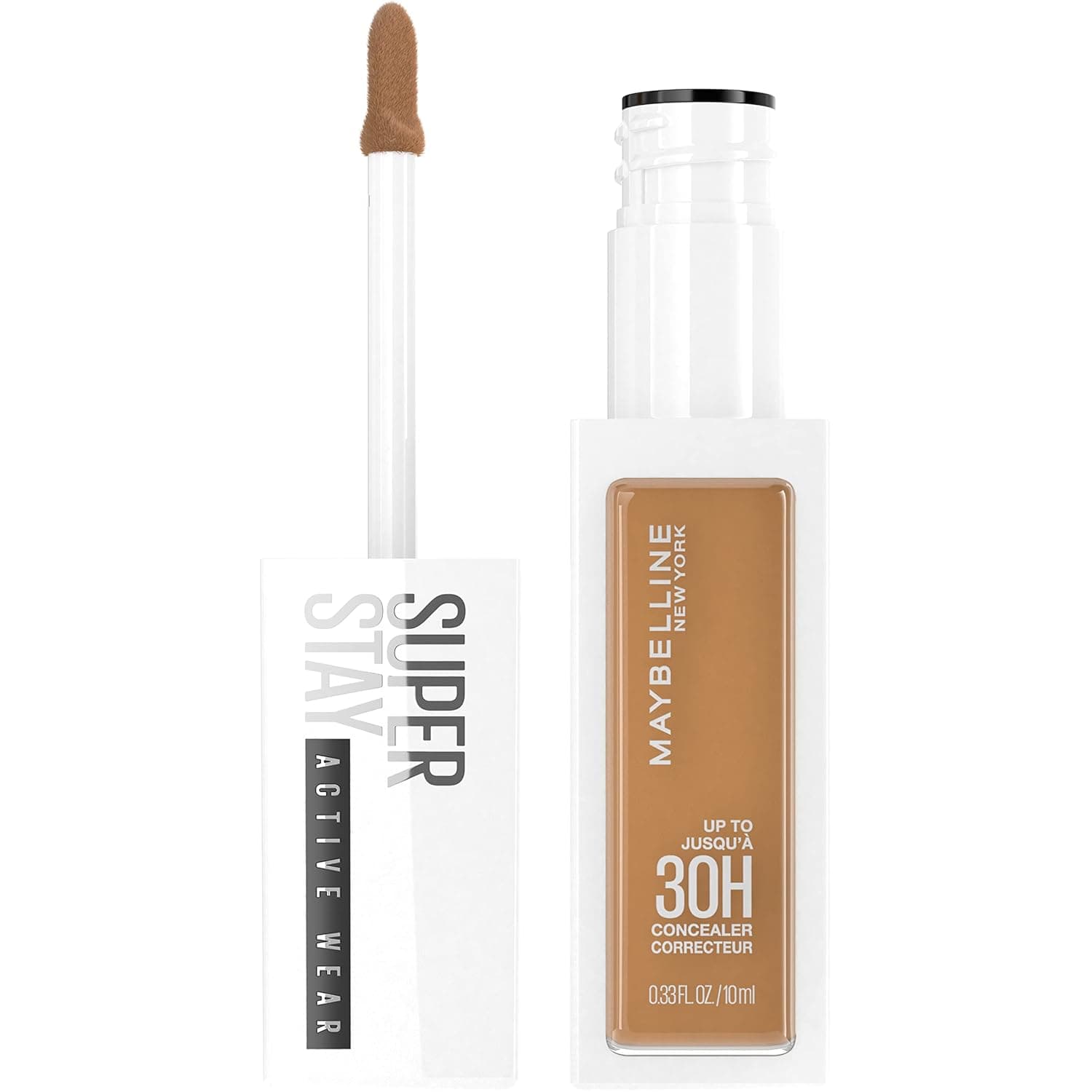 Maybelline New York Super Stay Liquid Concealer Makeup, Full Coverage Concealer, Up to 30 Hour Wear, Transfer Resistant, Natural Matte Finish, Oil-free, Available in 16 Shades, 50, 1 Count